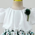thumbnail image 4 of Wavsuf Toddler Girls Dresses Special Occasion Formal Sleeveless Green Princess Dress Size 7Y, 4 of 8