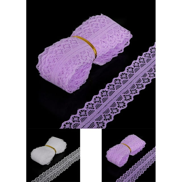 5 yards/per Width Lace Ribbon Lace Ribbon DIY Decorative Lace Trim Fabric Wedding Birthday Christmas Decor Craft Clothing Accessories