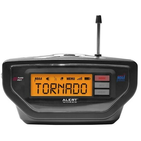 ALERT WORKS Portable/Table Top Weather Radio,NOAA (Best Sounding Table Top Radio)