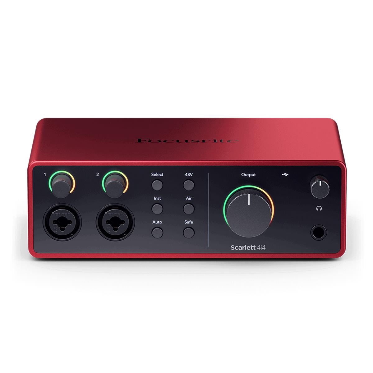 Focusrite Scarlett 4i4 4th Gen USB Interface with Software Suite, Bundle with 2x 25' XLR Male to Female Microphone Cable