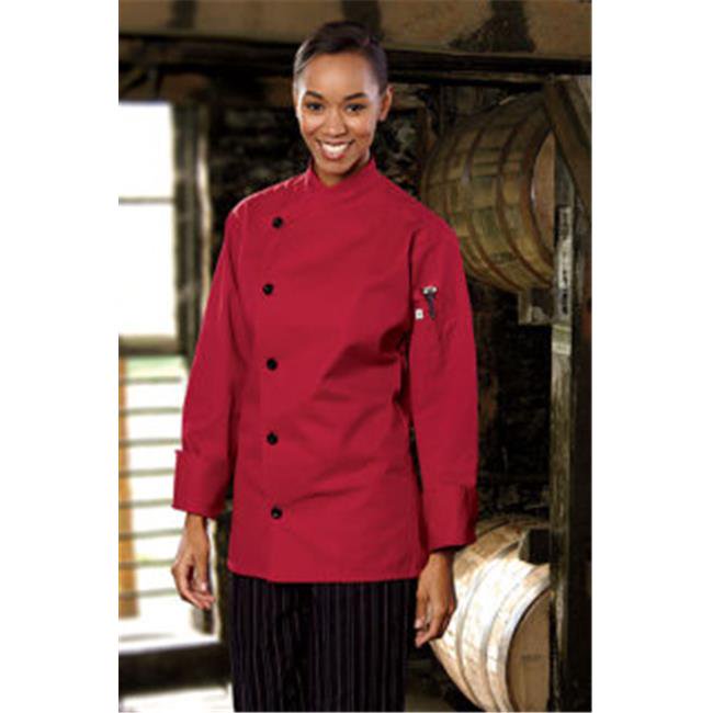 Uncommon Threads 0482-1909 Rio Chef Coat in Red - 5XLarge