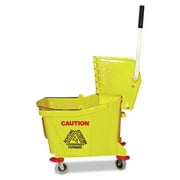 Magnolia Brush 455-6035-3 26-35Qt. Plastic Mop Bucket W-Wringer