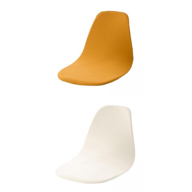 2 para asiento de silla de concha, color sólido, lavables, para bodas, funda suave BLESIY cubierta de asiento