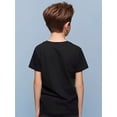 thumbnail image 2 of Boys' Baseball Ice Cream Spinkle T-Shirt – Black Casual Summer Tee with "BASEBALL" Graphic, Breathable & Moisture-Wicking Crew Neck Short Sleeve Shirt for Youngsters, Sports Fan Apparel, 2 of 6