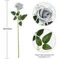thumbnail image 2 of 12PCS Artificial Silk Flowers Realistic Roses Bouquet Long Stem for Home Wedding Decoration Party (Black-1), 2 of 5