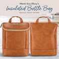 thumbnail image 2 of Bolsa isotérmica para biberones Itzy Ritzy Cognac que sostiene 3 biberones, 2 of 7