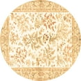 thumbnail image 1 of Ahgly Company Machine Washable Indoor Round Persian Brown Traditional Area Rugs, 4' Round, 1 of 4
