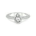thumbnail image 3 of 3 Carat IGI Certified Pear Shape Lab Grown Diamond Engagement Ring | 14K White Gold | Eloa Secret Halo Lab Diamond Ring | FG-VS1-VS2 Quality Friendly Diamonds, 3 of 5