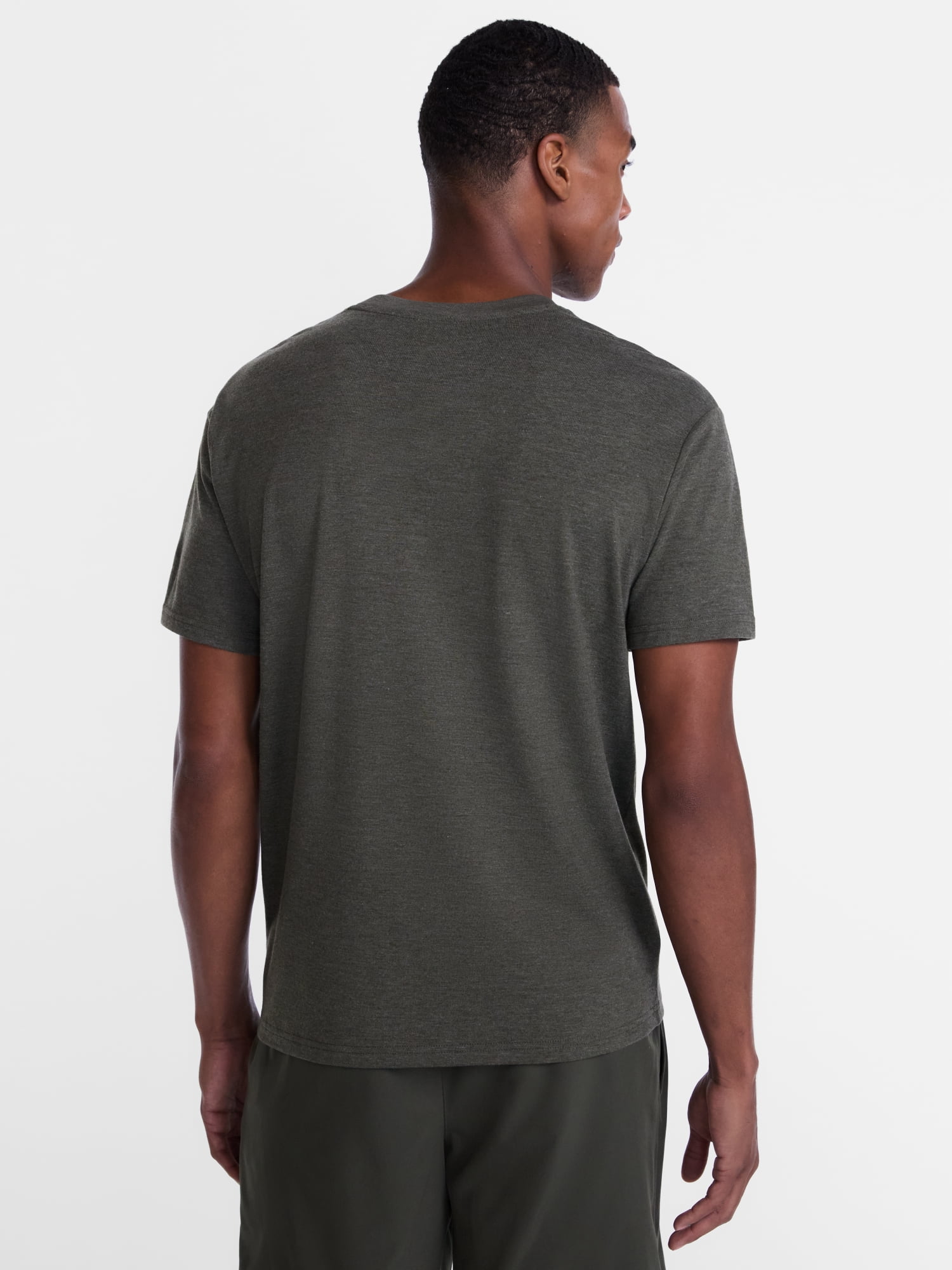 Athletic Works' Men's and Big Men's Tri Blend Tee with Short Sleeves, Sizes S-4XLT