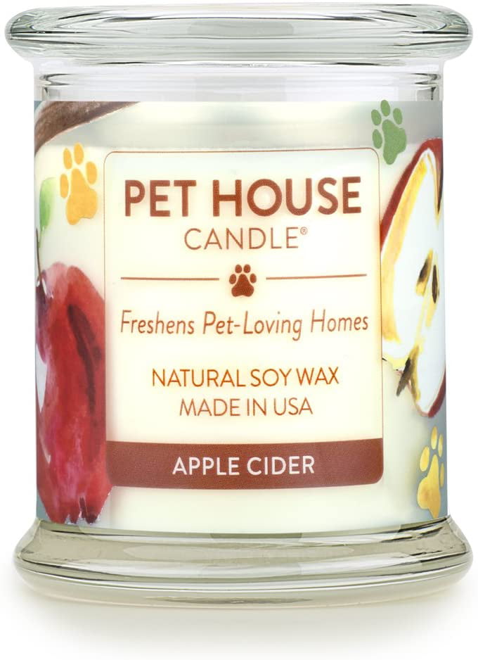 Pet Odour Eliminator Candle 10-12 Hours Burn Time Non-Toxic Lilac Garden 100% Natural Soy Wax One Fur All Pet House Mini Candle Allergen-Free & Ideal for Smaller Spaces
