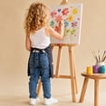 thumbnail image 5 of Hbhpov Toddler Girls' Undershirts，Cotton Layering Tank Tops，4 Pack，Sizes 2-8, 5 of 8