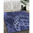 thumbnail image 2 of Ahgly Company Indoor Rectangle Patterned Midnight Blue Area Rugs, 7' x 9', 2 of 6