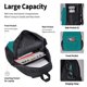 thumbnail image 4 of Disketp Teal Mochila Estampada de Gran Capacidad con Lonchera y Estuche, Set de 3 Piezas para Estudiantes, 4 of 7
