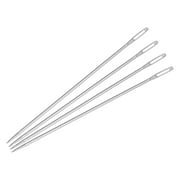 Uxcell 3.94 inch Long Straight Sewing Needles Embroidery Beading Needles Stainless Steel Silver Tone 40pcs