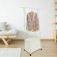 thumbnail image 3 of QUTETN Coat Rack Wheels Garment Rack Drying Clothes Stand Clothes Rack for Display, 3 of 8