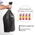 thumbnail image 3 of Bolsas de basura de protección ambiental negras planas 15L20L25L30L50L60L bolsas de plástico para basura de saneamiento al aire libre, 3 of 4