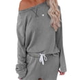 thumbnail image 2 of Jumpingount Pijama largo para mujer, ropa de dormir, traje de ocio, , lavable, para mujer, superficie lisa, sin rebabas, ropa de descanso conjuntos de ropa, 2 of 6