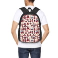 thumbnail image 4 of Balery Rocket Pattern Mochila para hombre y mujer - Tela Oxford 600D resistente - Gran capacidad, resistente al agua, ideal para la escuela, viajes y senderismo, 4 of 6