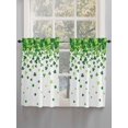 thumbnail image 5 of St. Patrick's Day Bathroom Window Curtain, Spring Lucky Shamrocks Rustic Leaves Light Filtering Coffee Kitchen Curtains, Bedroom Living Room Curtains 2 Panel 84"x54", 5 of 6
