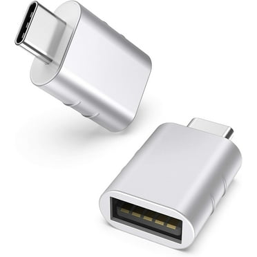 USB C to USB Adapter(2 Pack), USB-C Male to USB 3.0 Female Adapter Compatible with iPhone 15 Pro Max MacBook Pro Air 2023 iPad Mini Pro Surface Pro and Other Type C or Thunderbolt 4/3 Devices