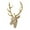 Gold, variant on Deer Head Wall Decor - 15.7x8.7 Inch Resin Animal Head Sculpture, Artistic 3D Wall Hanging Art for Living Room, Bedroom, Kitchen, Unique Home Gift
