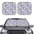 thumbnail image 2 of Saiise Lavender Flowers for Foldable Car Sun Shades (2-Pack) Offer Sun Protection with an Easy-fold Design for Convenient Windshield Shading-Small, 2 of 6