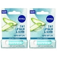 thumbnail image 4 of 2 Pack - Nivea 2in1 Lip Balm & Scrub Super Soft Lips, Aloe Vera + Vitamin E, 0.17 oz (4.8 g), 4 of 10