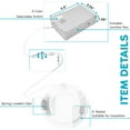thumbnail image 3 of Luxrite 12 Pack 4 inch Ultra Thin LED Recessed Light J-Box 10.5W 5 Color Options Dimmable 750 Lumens Baffle IC Rated, 3 of 7