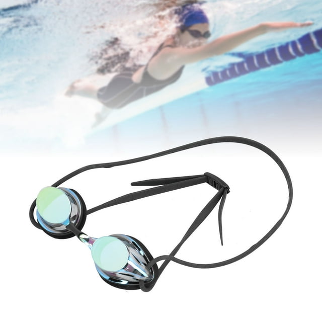 Gafas de Natacia, Gafas de Natación PC Electroplatando Doradas Goggles Goggles Diseño Simplificado para Hombres Mujeres para Abrenamiento de Natación para Interiores y