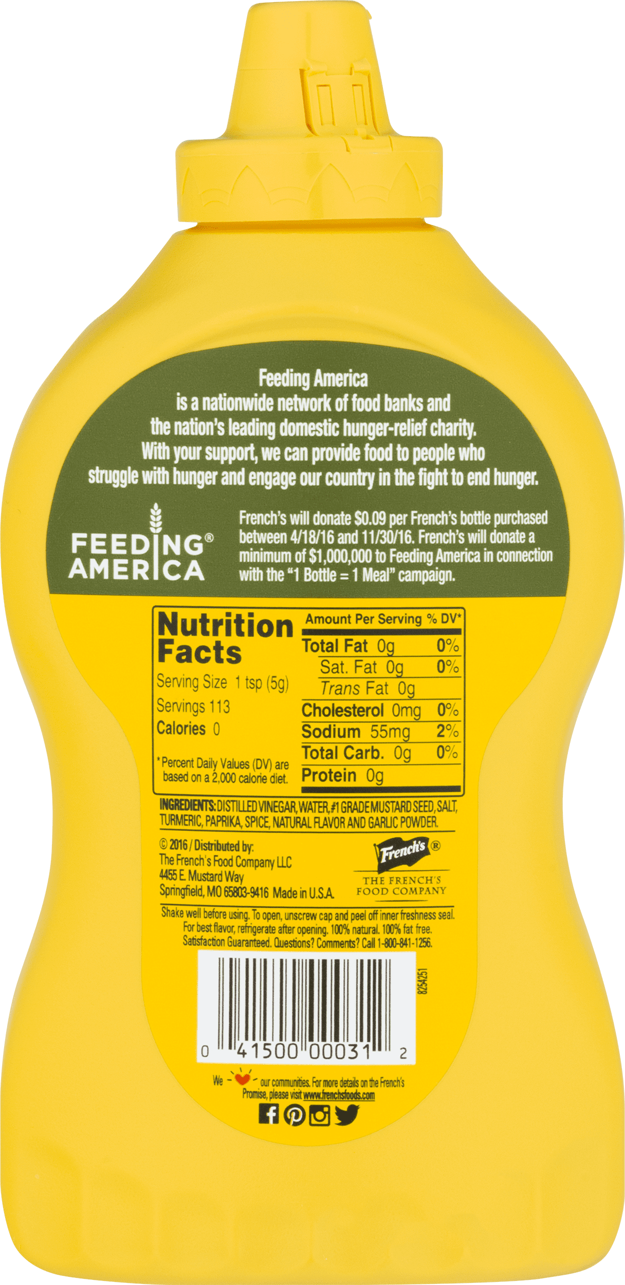 how many calories are in mustard