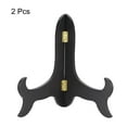 thumbnail image 3 of Soporte de Placas de Caballete Uxcell de 10", Soporte de Exhibición Plegable de Madera Negro para Marco de Imagen 2 Paquete, 3 of 5