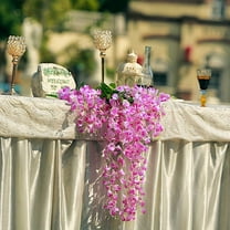 BalsaCircle 5 Bushes 44" Lavender Hanging Artificial Wisteria Flowers Vine Garland