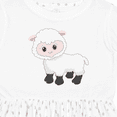 thumbnail image 4 of Inktastic Cute White Lamb Girls Toddler Dress, 4 of 5