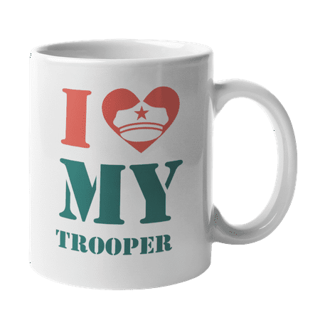 

Cool I Love My Trooper Police Officer & Cop Coffee & Tea Mug Cup & Stuff (11oz)