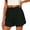#H-Black, variant on TRUNZI Summer Shorts for Women Drawstring High Rise Stretchy Waist Baggy Fit Side Split Casual Pull On Sweat Shorts with Pockets