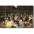 thumbnail image 1 of Ceramic Tile Mural-Edouard Manet People Bathroom Tile Mural 10. 72" w x 48" h using (24) 12 x 12 ceramic tiles, 1 of 3