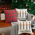 thumbnail image 5 of Merry Christmas Throw Pillow Cover 18x18 Inch Nutcracker Christmas Decor Winter Holiday Party Cushion Case Decoration for Sofa Couch C18, 5 of 6