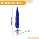thumbnail image 4 of Tornillos de matrícula universales para motocicletas M6 de Unique Bargains 82 mm Kit de tornillos de matrícula antirrobo de aleación de aluminio azul profundo 4 Pcs, 4 of 6
