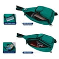 thumbnail image 5 of HAWEE Sling Bag for Women Men Water Resistant Crossbody Chest Backpack Shoulder Bag Anti Thief for Travel Hiking Sports, Forest Green, 5 of 7