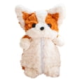 thumbnail image 4 of Estuche de peluche con forma de perro Corgi, bolso de peluche, maquillaje creativo y adorable de dibujos animados Naranja, 4 of 9
