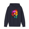 thumbnail image 5 of bbymog Halloween Sweatshirt Tops for Girls Boys Fashion Funny Skull Long Sleeve Hoodies for Teen Girls Casual Boys Hoodie Sweatshirts Navy C 4 Years, 5 of 10