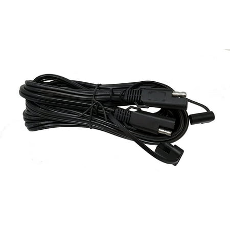 Quick Series - Tetra-Teknica MotoBasics Series SAE-12 12V SAE 2 Pin Quick Disconnect Extension Cable with Dust Cover, 12 Feet, 16 Gauge