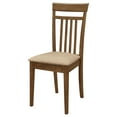 thumbnail image 4 of Liandra Chestnut 5-Piece Dining Set - 48" Wood Table & 4 Upholstered Chairs, Seats 4, Rectangular, for Dining Room. Asian Hardwood., 4 of 16