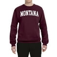 thumbnail image 2 of Wild Bobby State of Montana College Style Unisex Crewneck Sweatshirt, 2 of 6