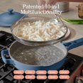 thumbnail image 4 of Sartén Our Place Always Pan de 2.0-10.5” (2.6 qt) antiadherente y libre de toxinas | Sartén de aluminio 10 en 1 patentada | Apta para horno, inducción y todo tipo de cocinas hasta 450 °F | Sal azul, 4 of 5