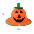 thumbnail image 3 of ZsaeSM Halloween Pumpkin Hat for Kids Funny Novelty Cute Hat with Wide Brim Performance Cosplay Cap for Trick or Treat Party, 3 of 7