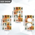 thumbnail image 7 of Yayeee Toggle Light Switch Wall Plate 1-Gang 4.5"x2.7" Home Decorative Outlet Cover, Cartoon Plants, 7 of 7