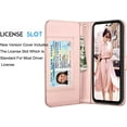 thumbnail image 5 of Tiflook Galaxy A54 5G Case, Galaxy A54 5G Wallet Case, Luxury PU Leather Cash Credit Card Slots Holder Carrying Folio Flip Cover [Detachable Magnetic Hard Case] Kickstand for Samsung A54 5G [Pink], 5 of 6