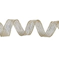 thumbnail image 5 of Gold Glitter Stripes Wired Edge Christmas Ribbon, 1.5" x 15', by Holiday Time, 5 of 6