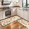 thumbnail image 3 of Kitchen Rugs Sets Of 2,Colorful Mushroom Doodle Beige Pattern Anti Fatigue Kitchen Mat Rugs Non Slip Washable,Decorative Kitchen Floor Mats for Kitchen,Sink,Laundry,17"x47"+17"x47", 3 of 5